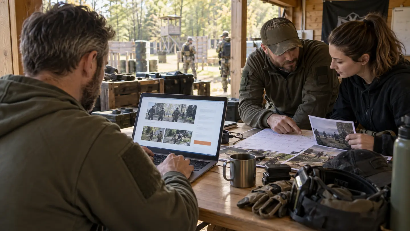 Fiche Green Area reliant une association airsoft à ses événements, ses terrains, ses avis et ses prochaines dates