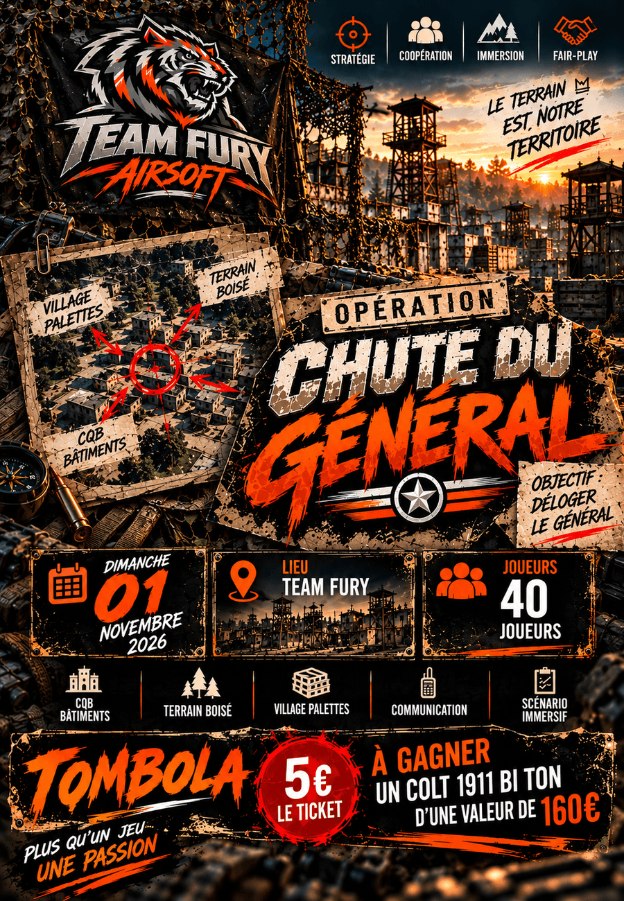La chute du Général + tombola(5€) — MilSim à QUIERY LA MOTTE