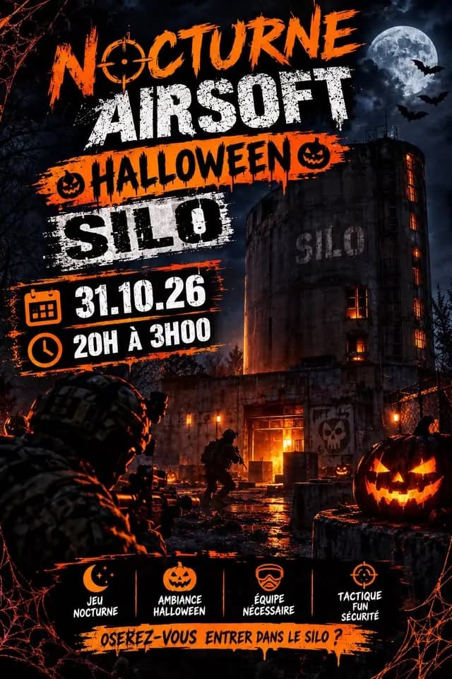 Airsoft Silo nocturne Halloween (delta unit) — Scénario à Mouy