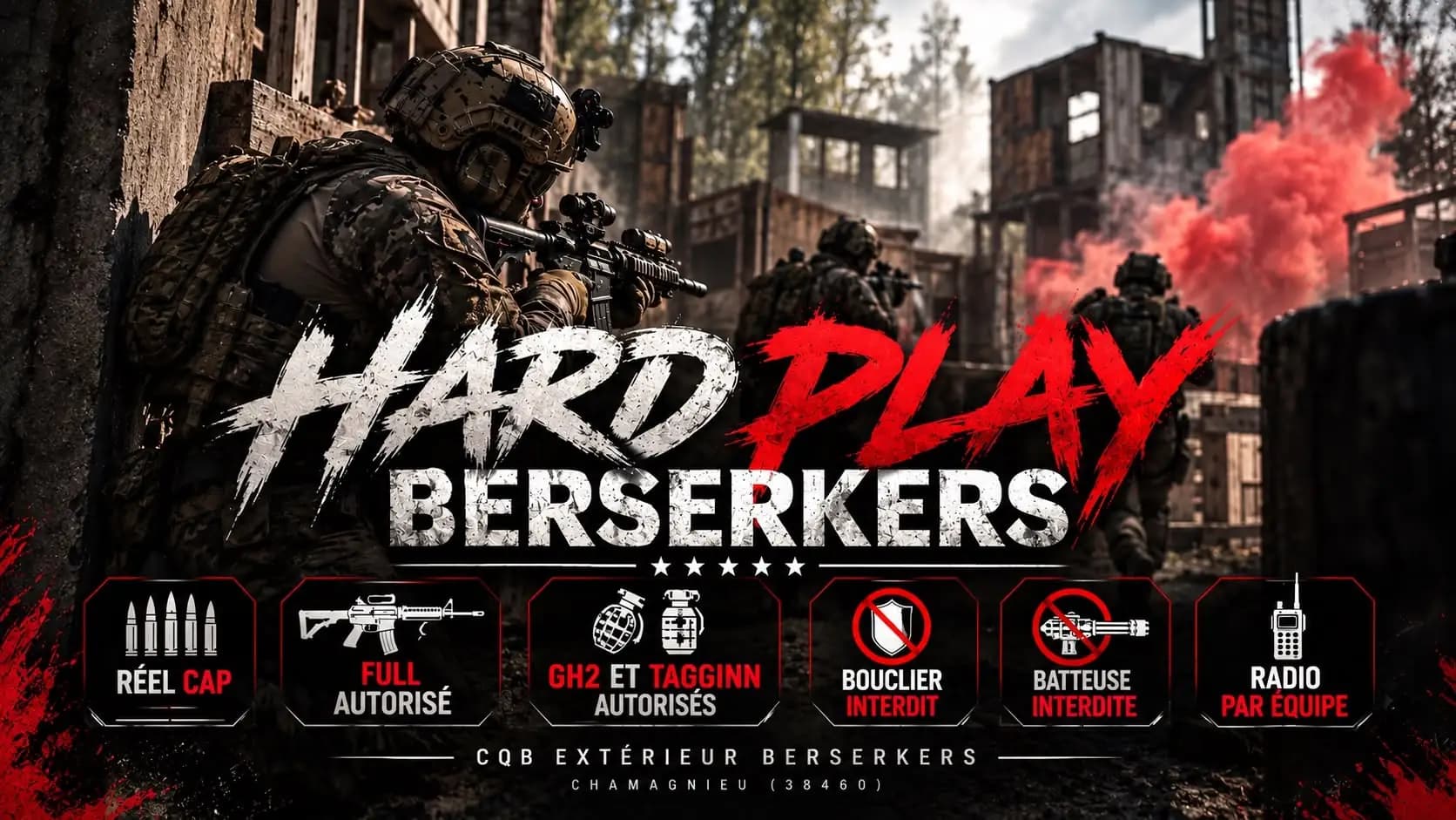 Hard Play : BERSERKERS — Scénario à Chamagnieu