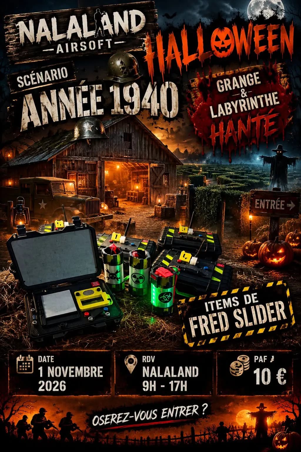 2060, l’humanité a presque disparu. Halloween Airsoft — Scénario à Plurien