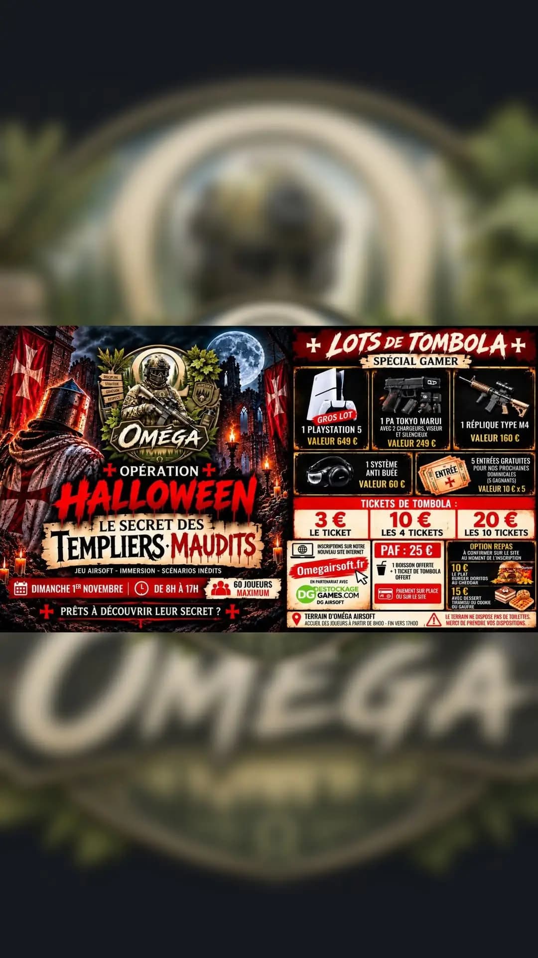 Opération Halloween : Le Secret des Templiers Maudits — Scénario à EN ISO