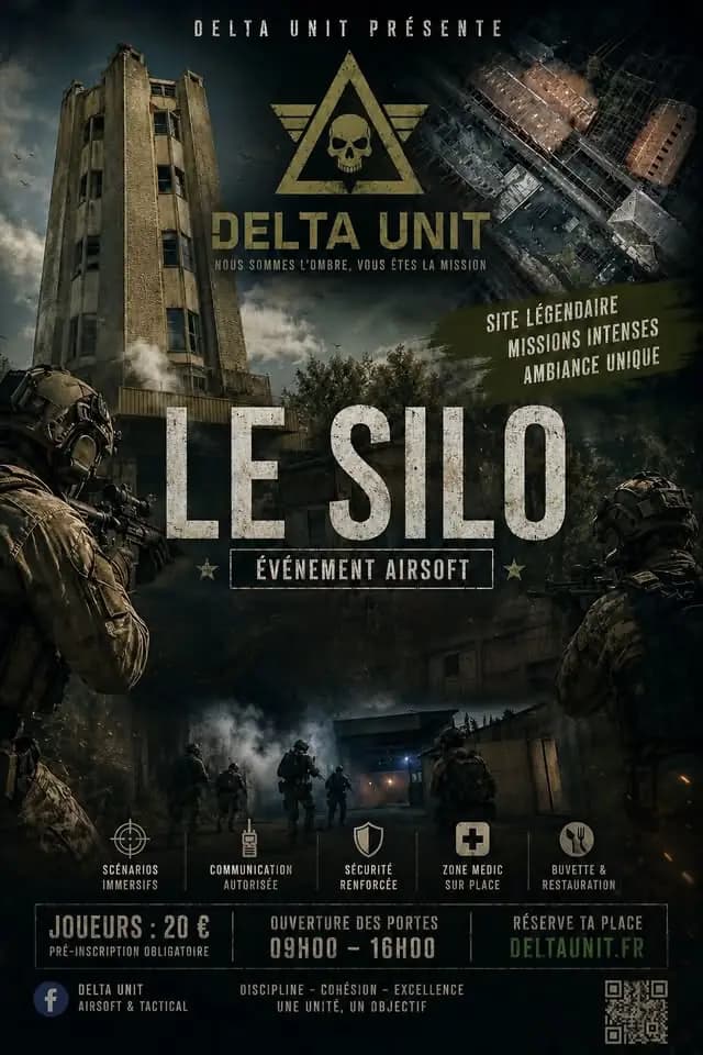 AIRSOFT SILO 3.0 11/10/2026 (Orga DELTA UNIT) — CQB à Mouy