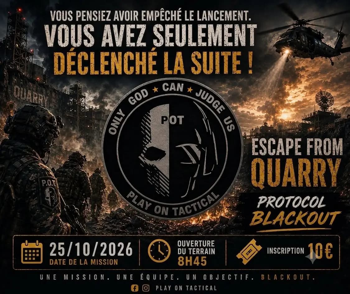 Escape from Quarry - PROTOCOL BLACKOUT — Scénario à Troyes