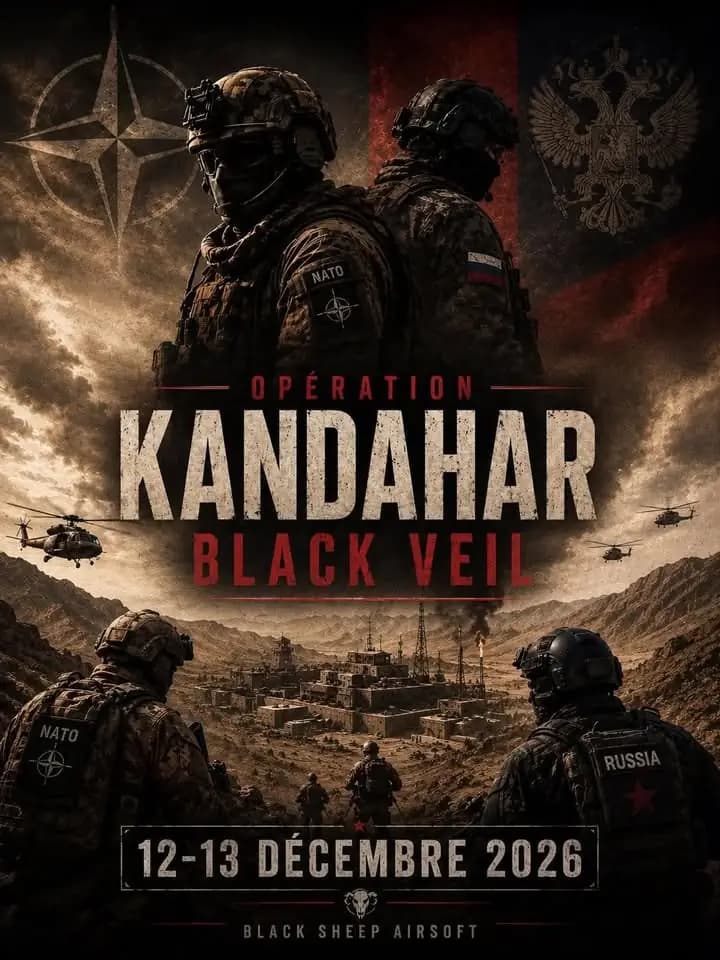 Opération KANDAHAR - Black Veil — Scénario à Terres de haute charente