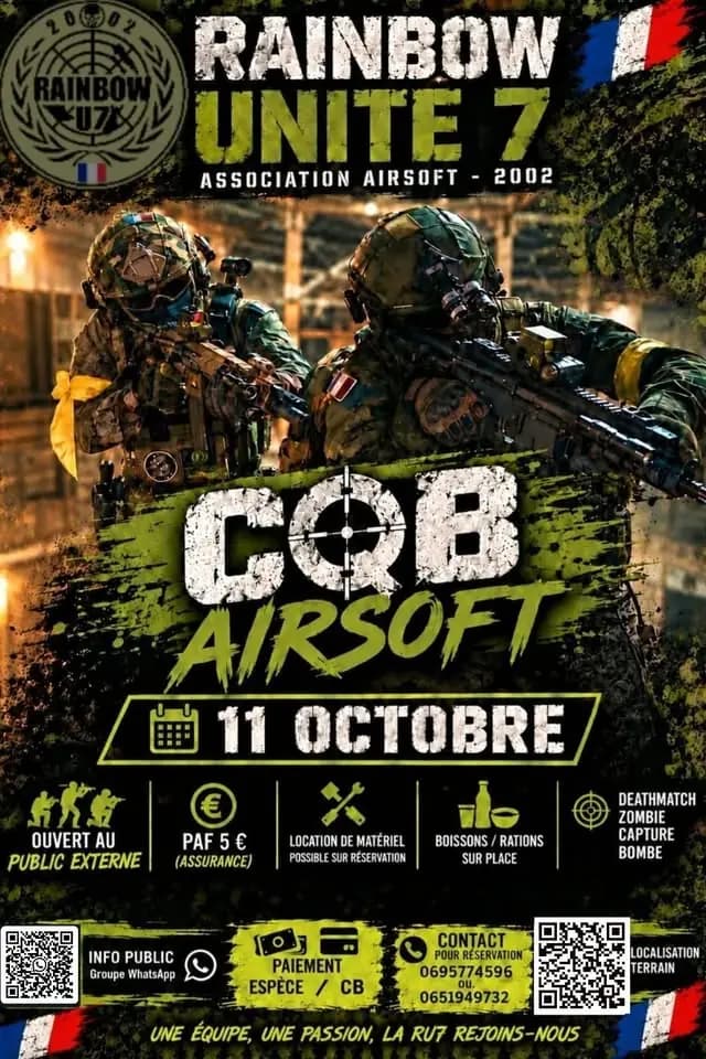 ÉVÉNEMENTS AIRSOFT RU7 OUVERT AU EXTÉRIEURS — CQB à Villeneuve-sur-Lot