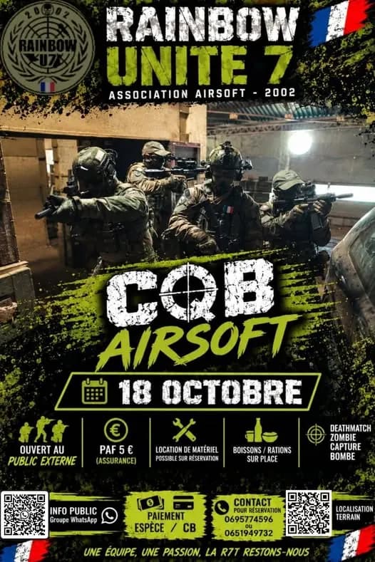ÉVÉNEMENTS AIRSOFT RU7 OUVERT AU EXTÉRIEURS — CQB à Villeneuve-sur-Lot