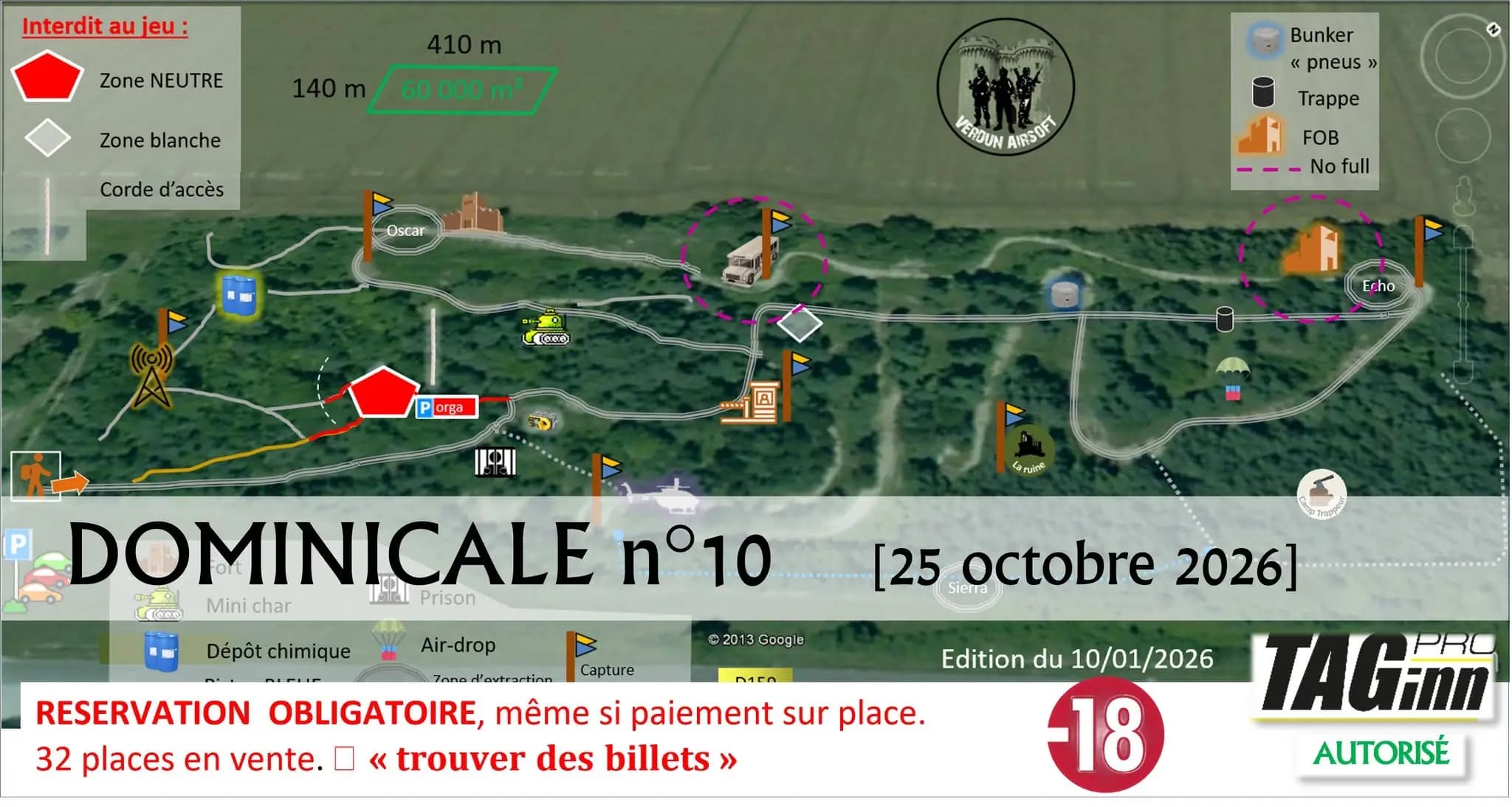 Partie dominicale, scénarios complets & variés, sans stress — Open Play à Dieue-Sur-Meuse