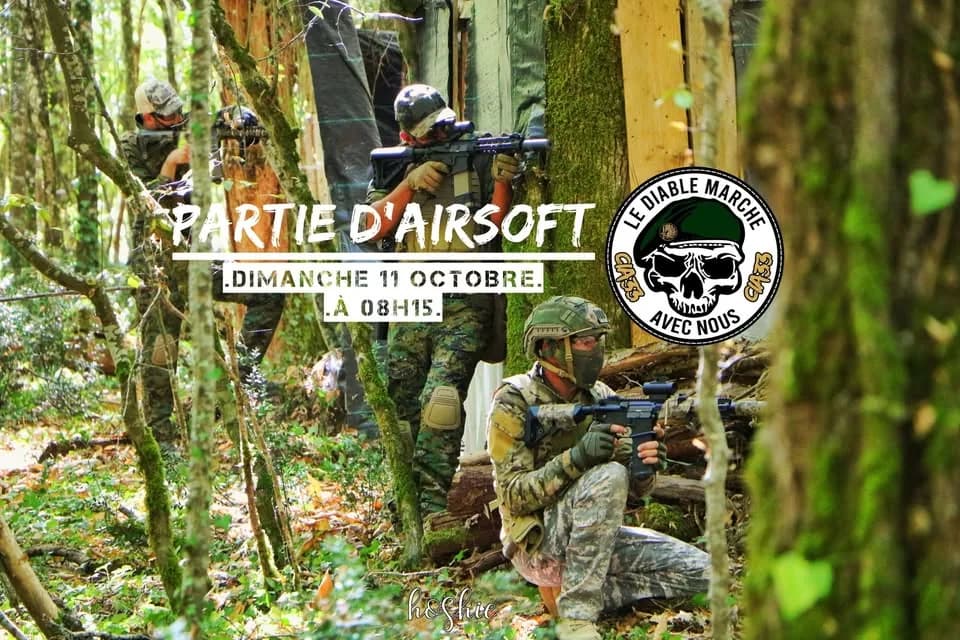 Partie d'Airsoft chez la CIA33 — Open Play à Targon