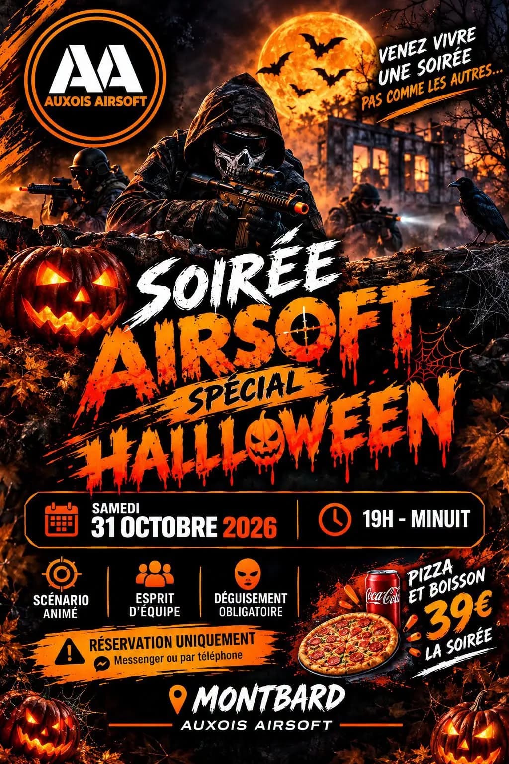 Halloween — Quand la nuit tombe, l’enfer se réveille — Scénario à Montbard